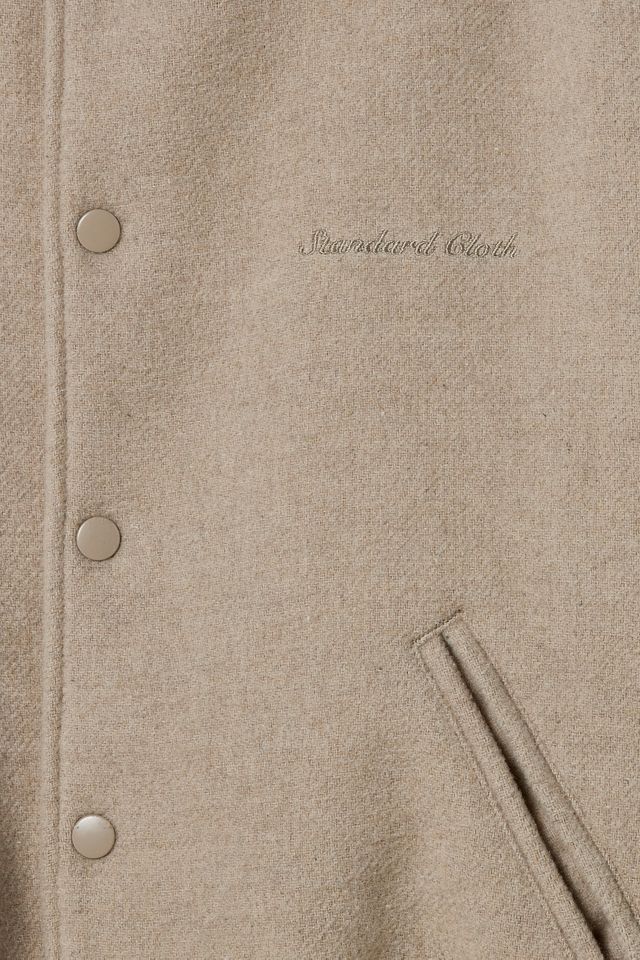 Standard Cloth Giacca Varsity in ecolana beige #4