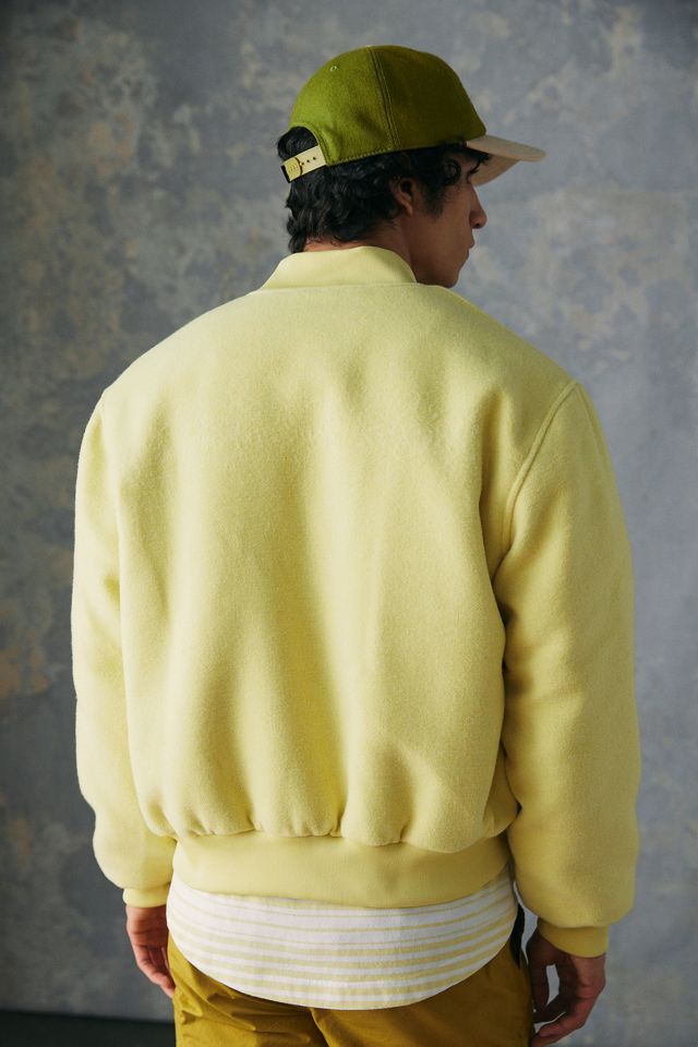 Standard Cloth Yellow Faux Wool Varsity Jacket  #2