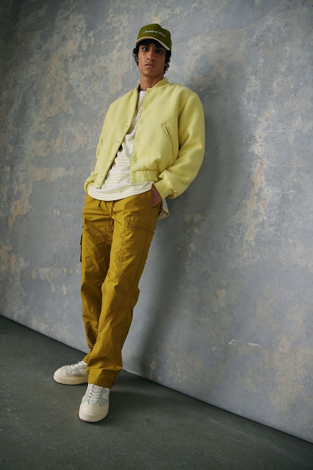Standard Cloth Yellow Faux Wool Varsity Jacket  #3
