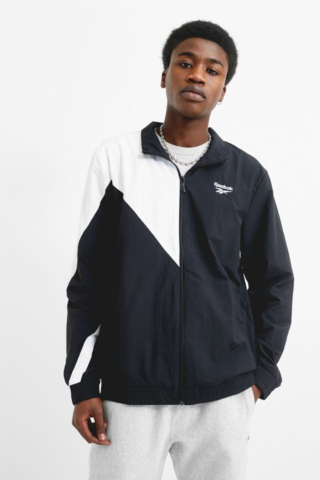 Reebok LF Black Panelled Track Jacket | Urban Outfitters UK