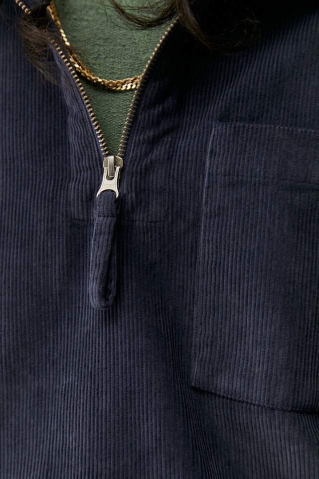 Albam Utility Navy Corduroy Hoodie #1