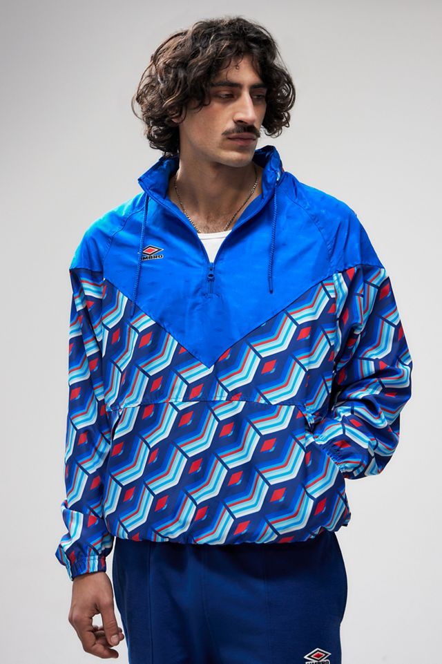 Umbro UO Exclusive – Windjacke in Königsblau mit Kontrasteinsatz #1