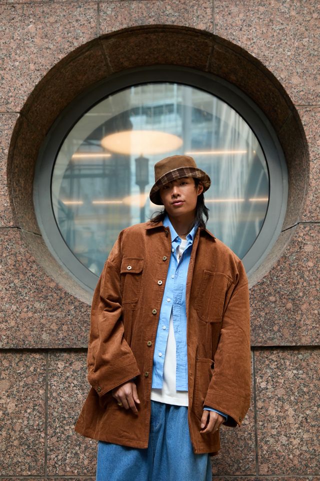 【ANGLAN】24FW★ [AG] Corduroy Work Coat Jacket AG] Corduroy Work Coat Jacket - Navy - ANGLAN