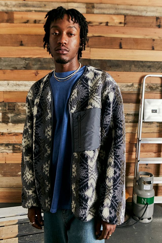 UO Nomad Printed Borg Liner Jacket | Urban Outfitters UK