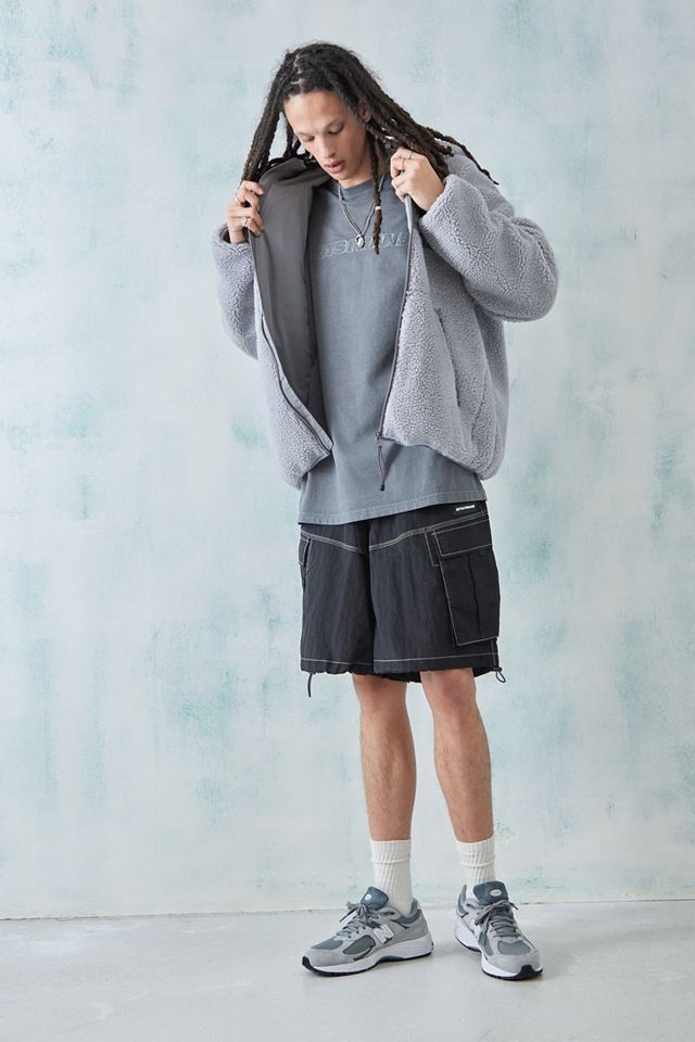iets frans... Grey Borg Zip-Up Hoodie  #1