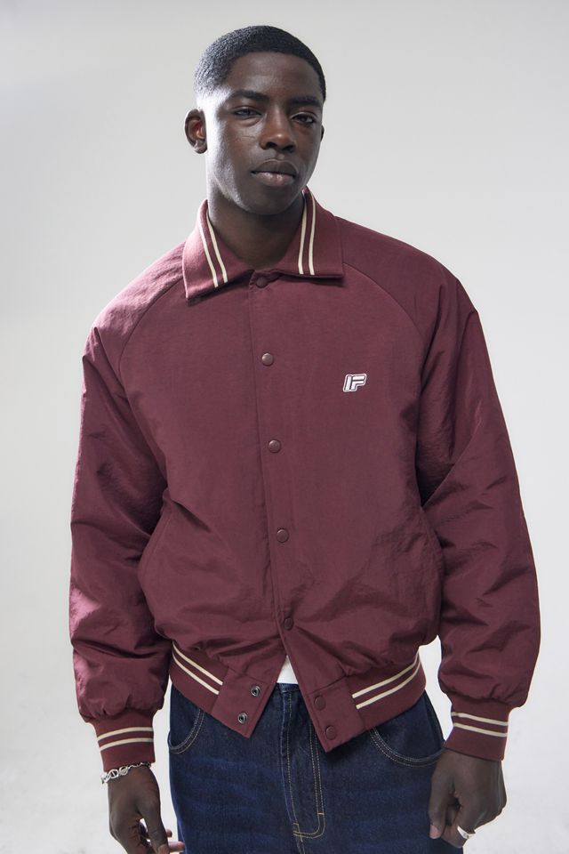 iets frans... Burgundy Coach Jacket #2