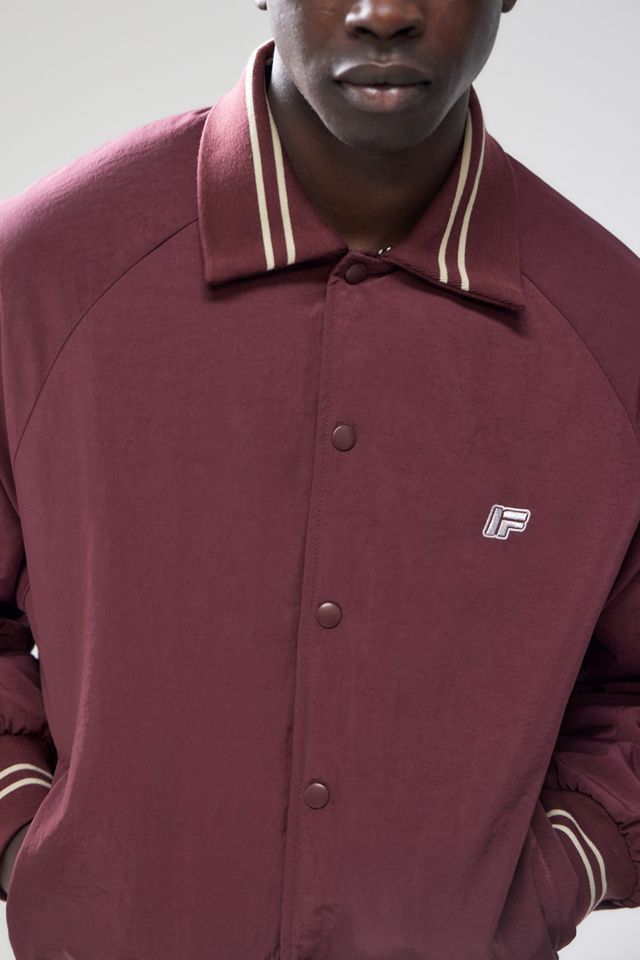 iets frans... Burgundy Coach Jacket #3
