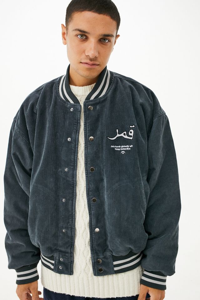 Temporary Collective UO Exclusive Navy Corduroy Bomber #1