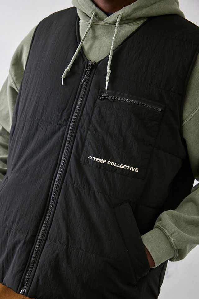 Temporary Collective Black Puffer Gilet #3