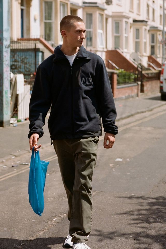 Parlez – Fleecejacke mit Reißverschluss in Schwarz #1