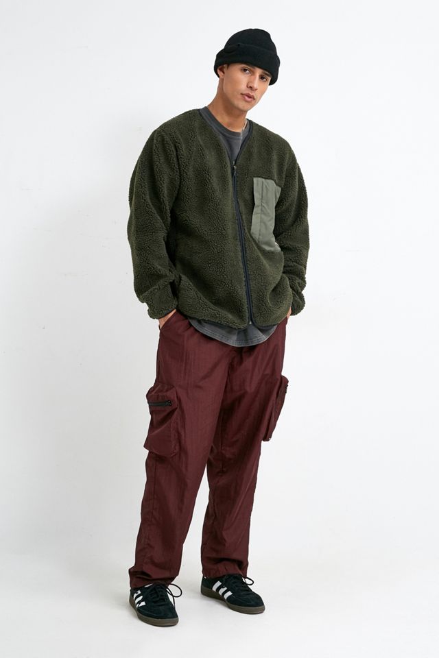 Carica Thunder Crooks Khaki Pile Fleece Cardigan #3