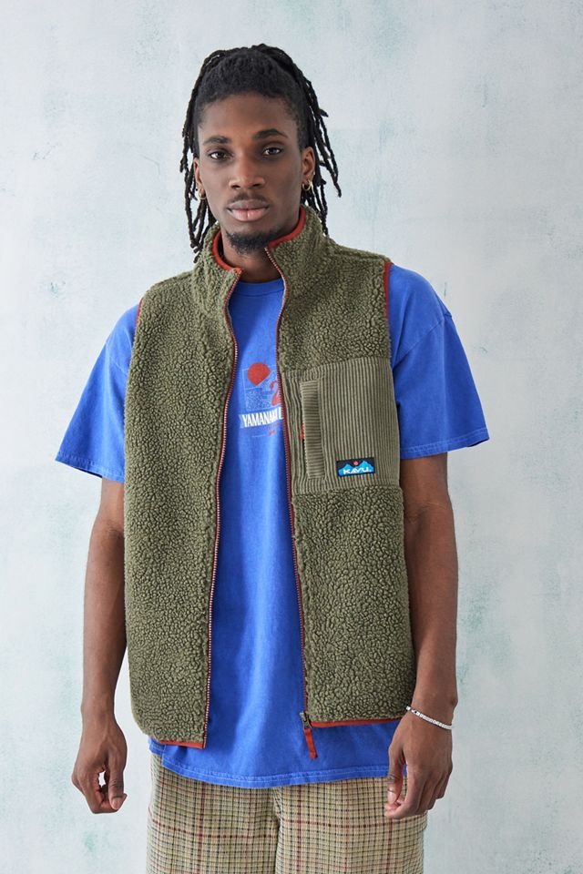 KAVU – Fleece-Weste „Cooper" in Moosgrün  #1