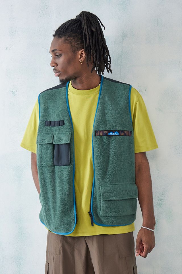 KAVU – Fleece-Weste „Tennastay“ in Grün #1