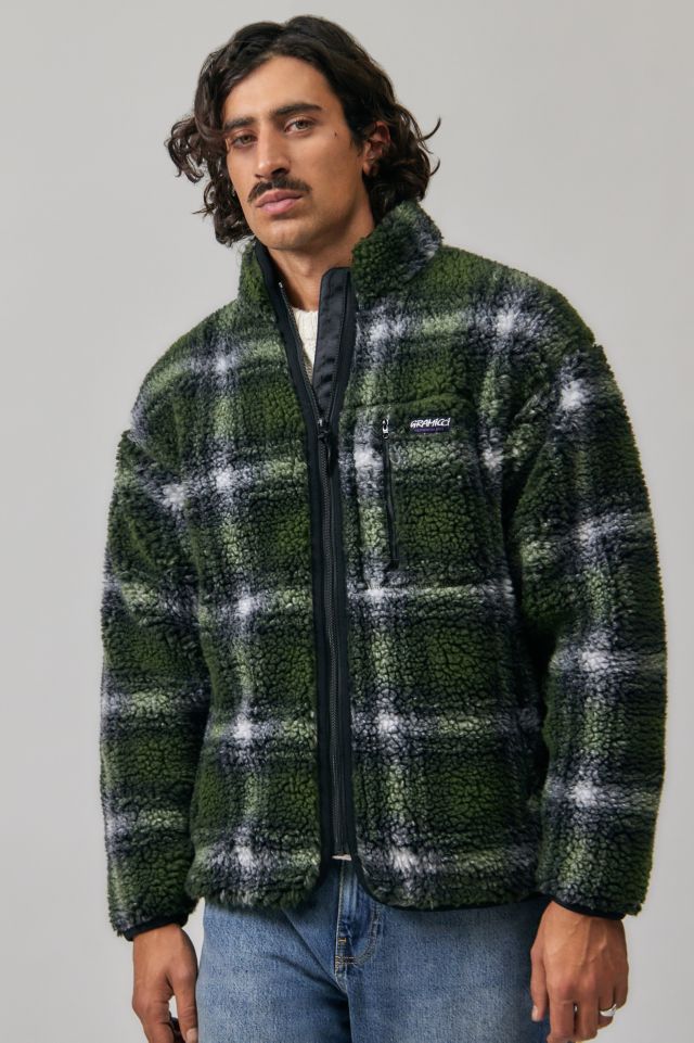 Plaid fleece jacket best sale