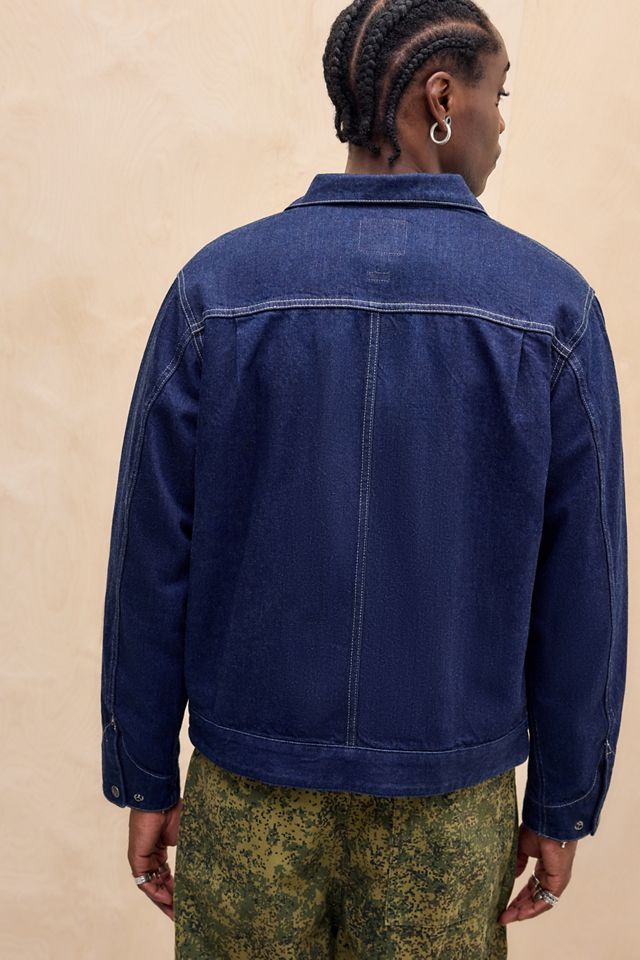Veste en denim japonais fil flammé indigo Gramicci #4