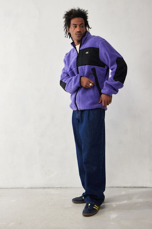 Dickies - Polaire en sherpa bleu corse, exclusivité UO #1