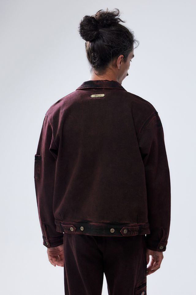 Dickies Red Wash Denim Eisenhower Jacket | Urban Outfitters UK
