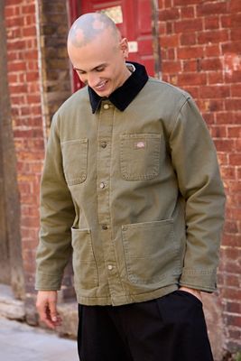 Giacca da lavoro foderata verde Dickies