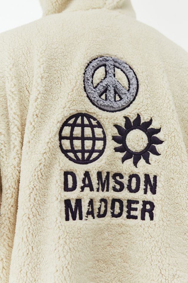 Damson Madder UO Exclusive Ecru Borg Hoodie #2