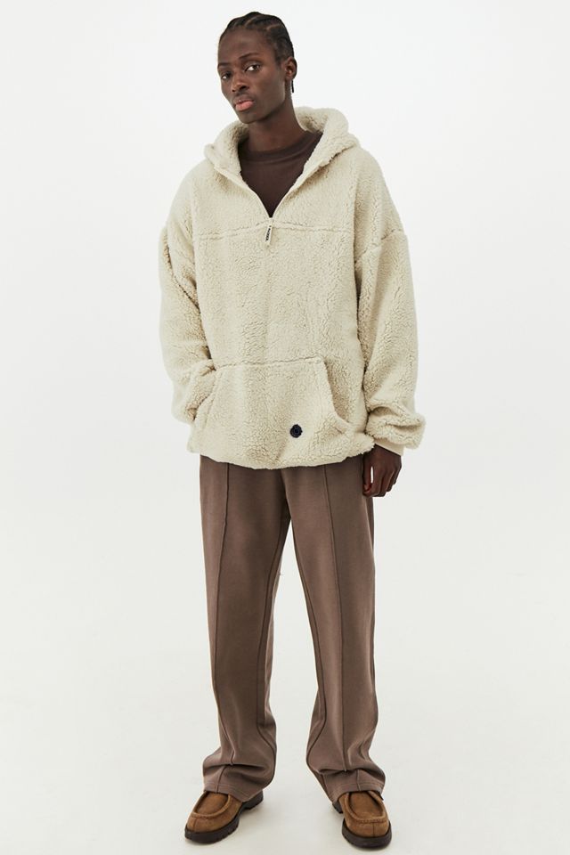 Damson Madder UO Exclusive Ecru Borg Hoodie #3