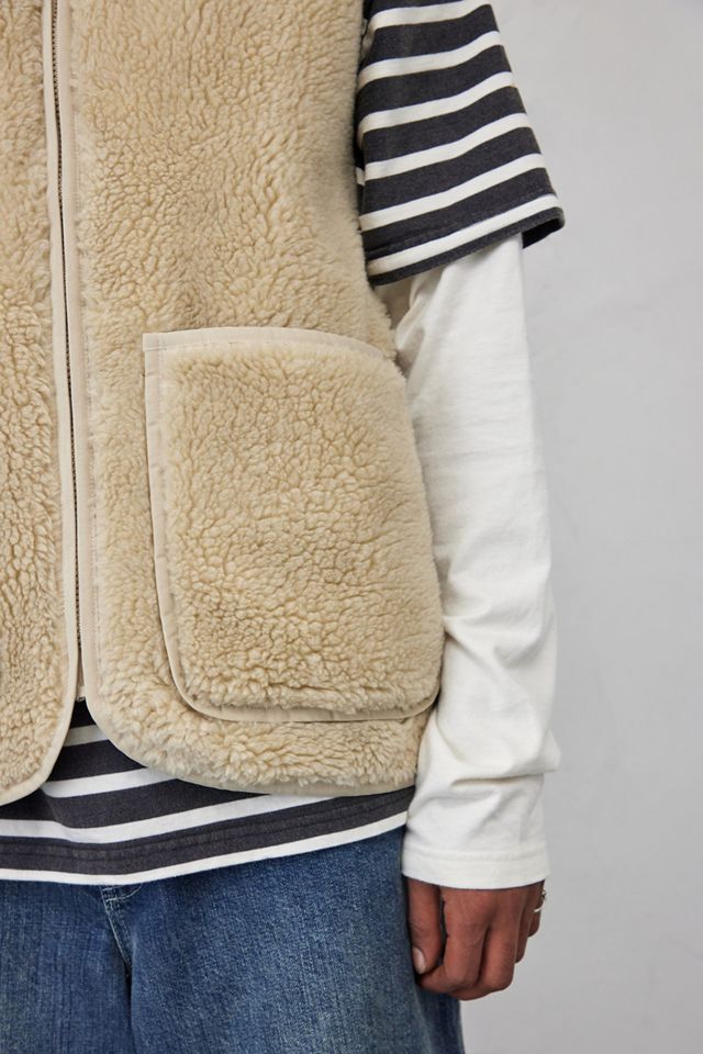 BDG - Gilet en borg grège #3