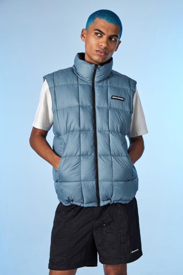 iets frans... Blue Square Quilted Gilet | Urban Outfitters UK