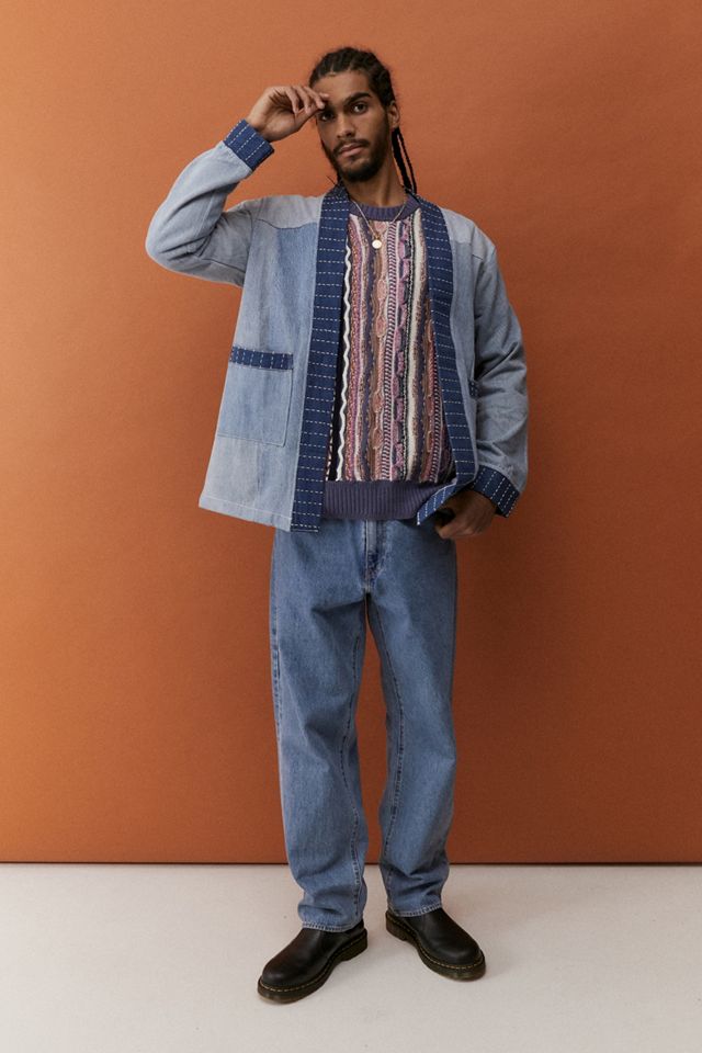 Overlord Noragi Light Denim Sashiko Jacket | Urban Outfitters UK