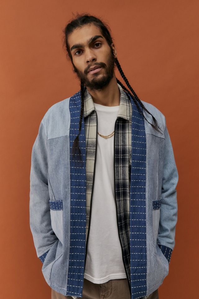 Urban outfitters mens denim on sale jacket