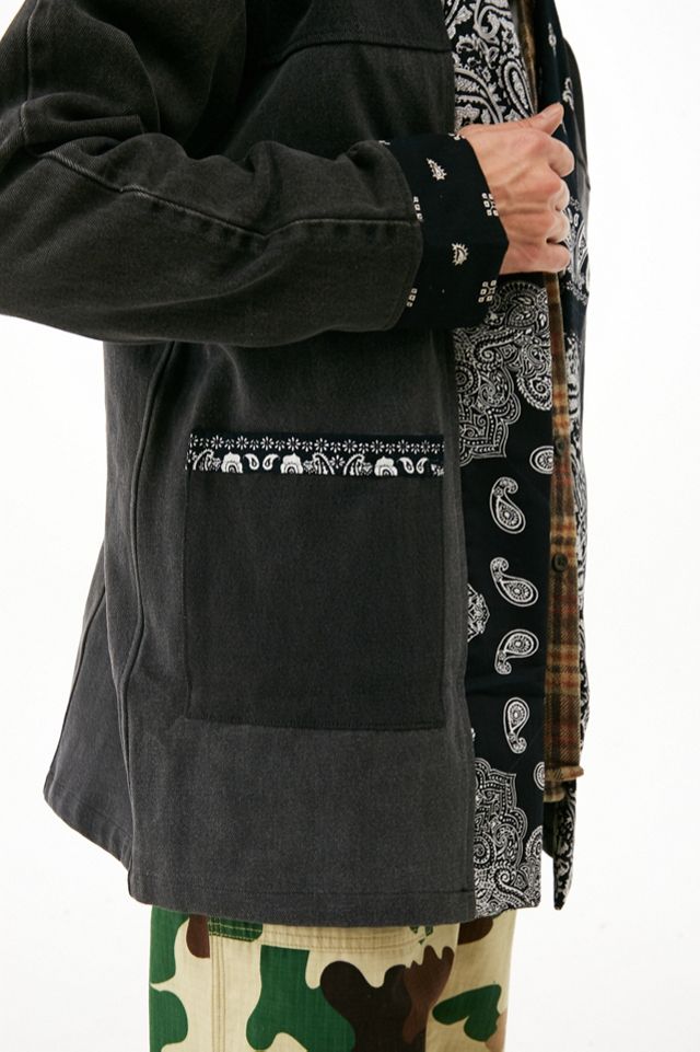 Overlord Black Denim Patchwork Bandana Noragi #2