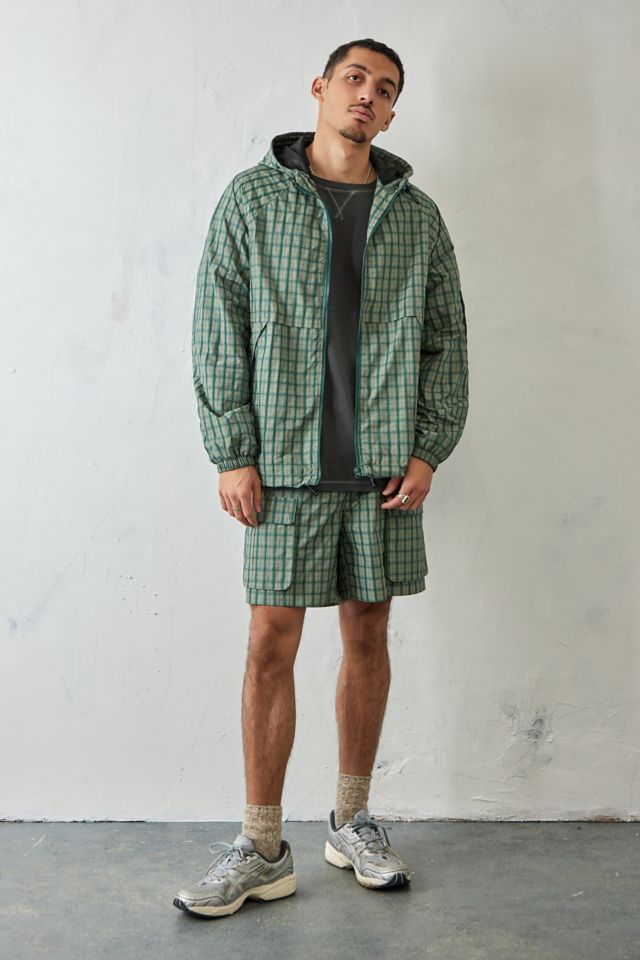 UO Nomad Check Windbreaker Jacket