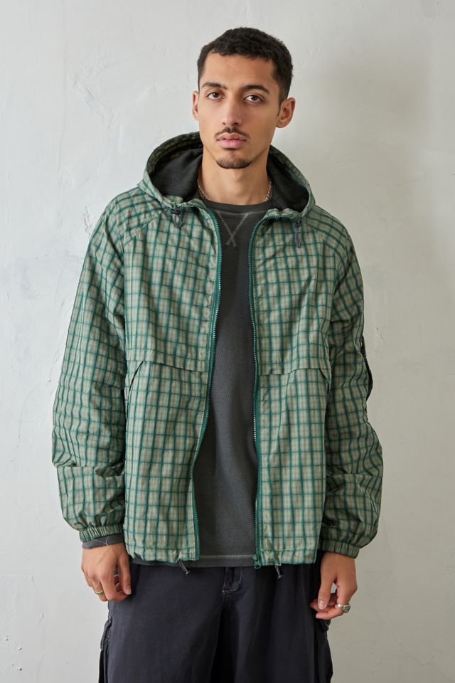 UO Nomad Check Windbreaker Jacket