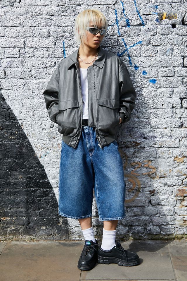 BDG Giacca da volo in ecopelle Alfie Grey #1