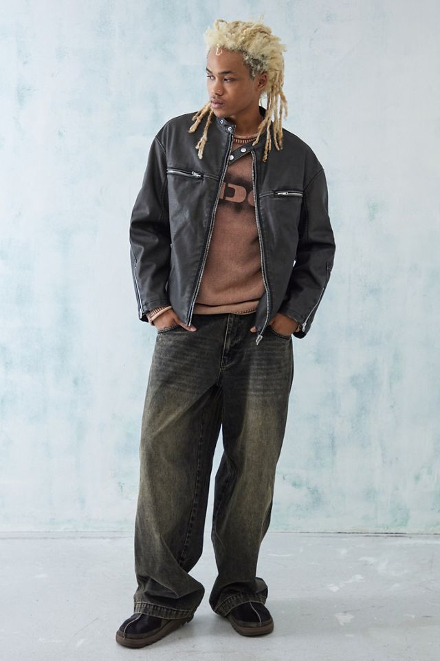 BDG - Blouson de motard en similicuir #3