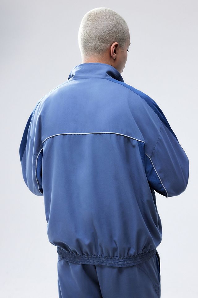 iets frans... Blue Mesh Panel Track Jacket #2