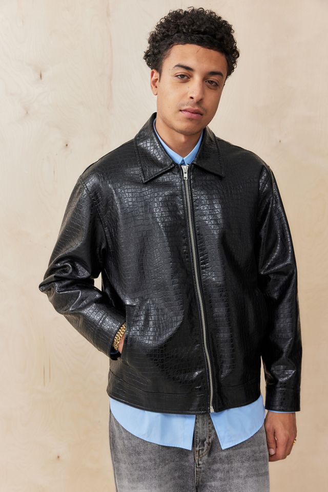 Veste en simili cuir croco Nicolai BDG #2
