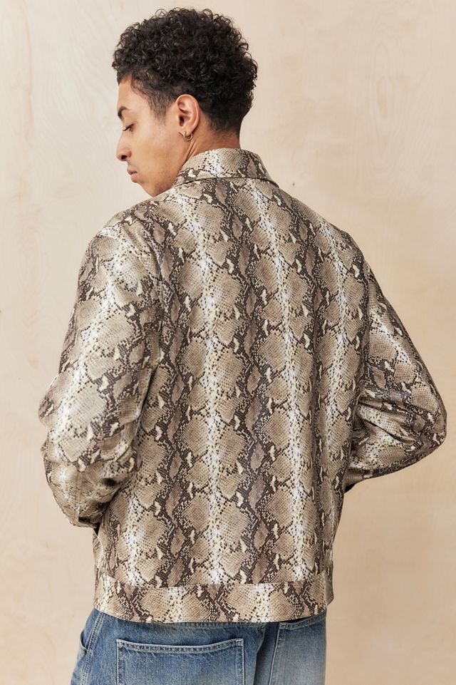 BDG Nicolai Schlangenmuster Kunstleder Jacke #4