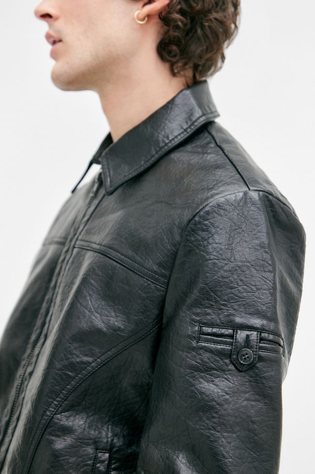 BDG Black Faux Leather Jacket #2