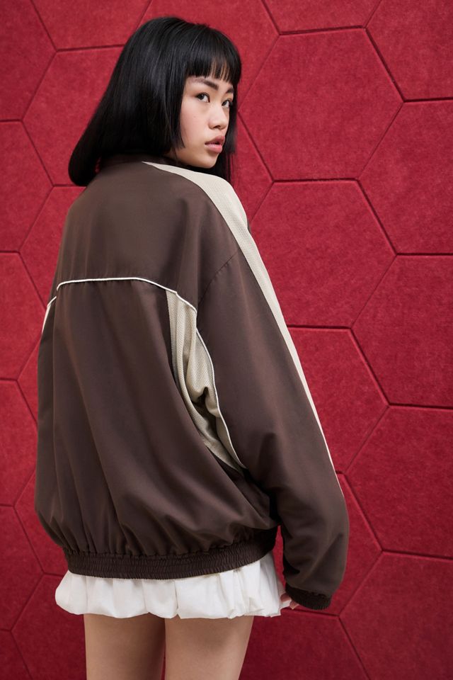 iets frans... Brown Mesh Track Jacket #9