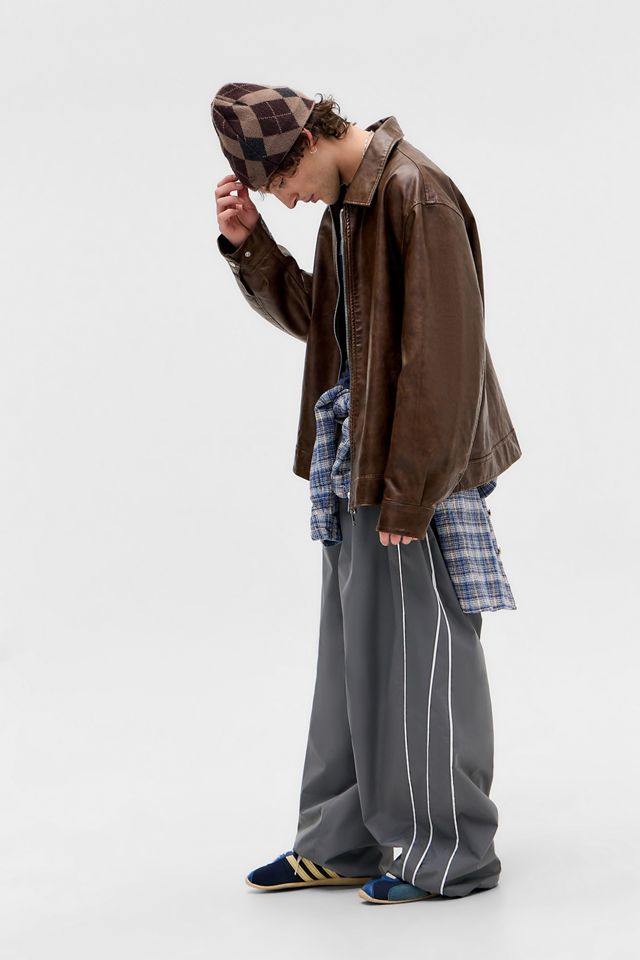 Chaqueta de Cuero Sintético Nicolai Marrón BDG #6