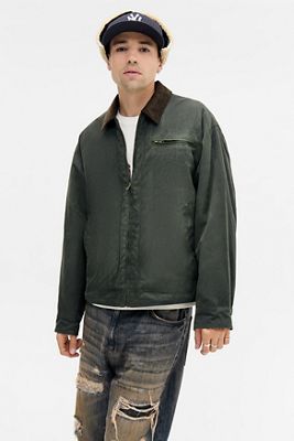 BDG Green Alba Waxed Worker Jacket
