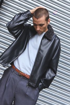 Loom Black Julian Borg Collar Jacket