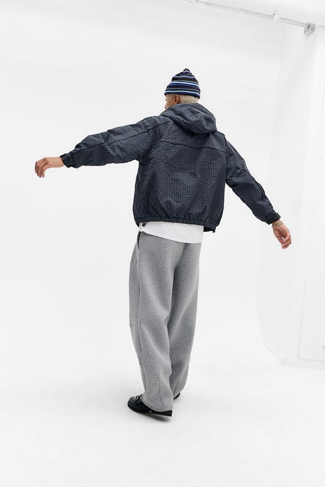 iets frans... Navy Check Miller Fleece Anorak #2