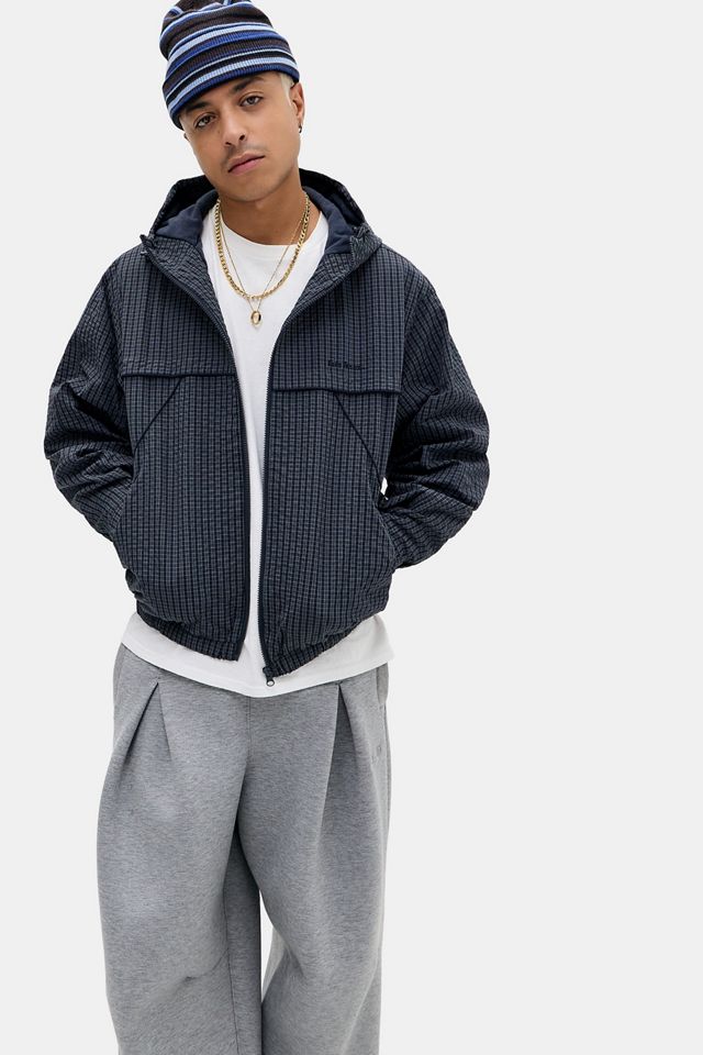 iets frans... Navy Check Miller Fleece Anorak #3