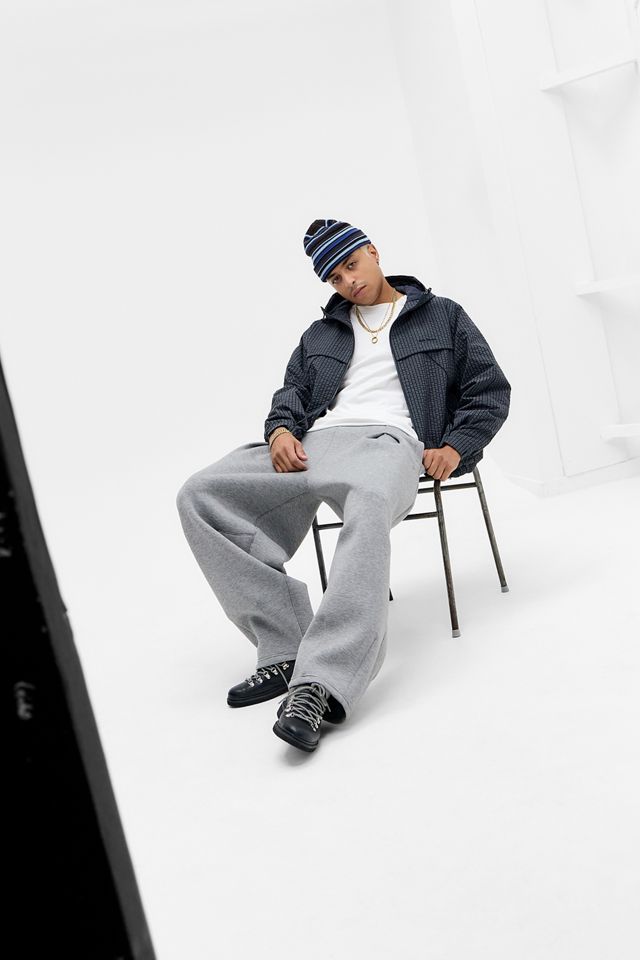 iets frans... Navy Check Miller Fleece Anorak #4