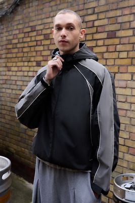 iets frans... Chaqueta Anorak Miller Negra y Gris