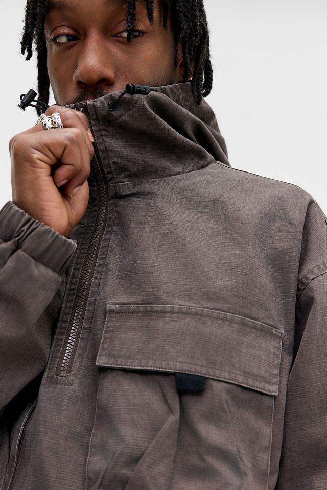 Ayker Bellow Textured Half-Zip Anorak | Urban Outfitters UK