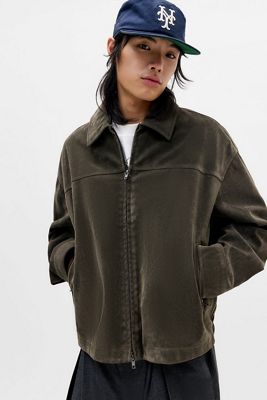 Loom Brown Julian Faux Suede Unlined Jacket