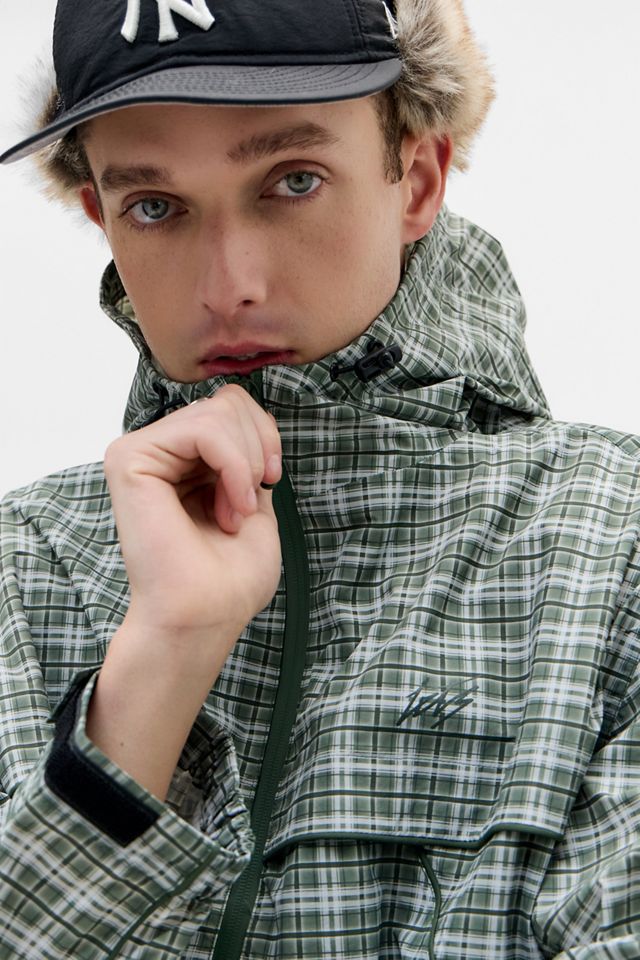 iets frans... Green Check Waterproof Miller Jacket | Urban Outfitters UK