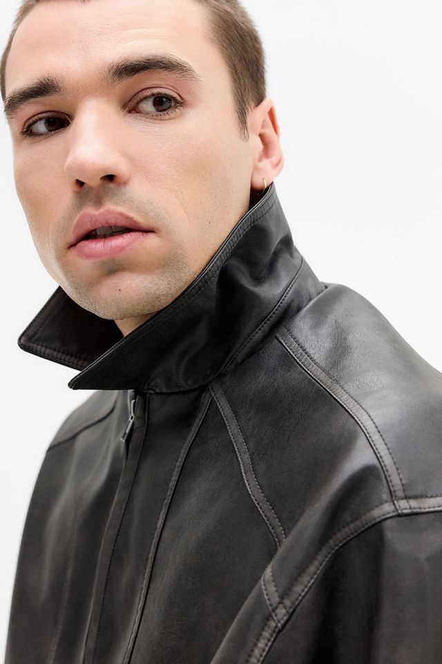 Chaqueta Bomber de Cuero Sintético Kyle BDG #2