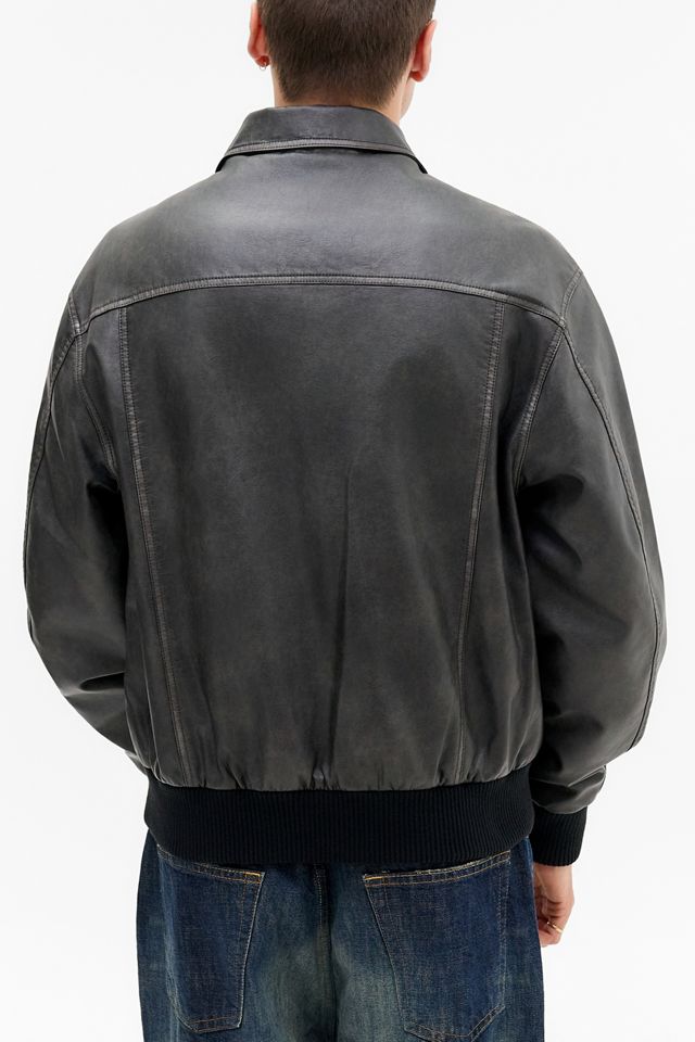 Chaqueta Bomber de Cuero Sintético Kyle BDG #3